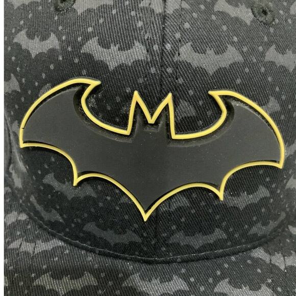Batman 80th Anniversary Ball Cap Black Adjustable Outdoor Snapback Skater HatNEW - Picture 8 of 10